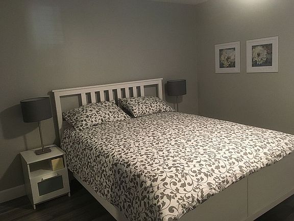 Bedroom with large closet