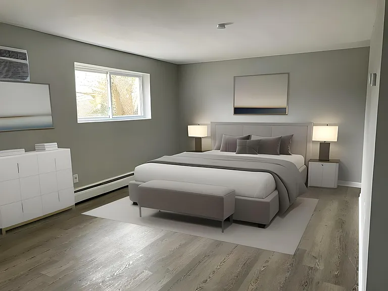 Virtually Staged Studio Bedroom