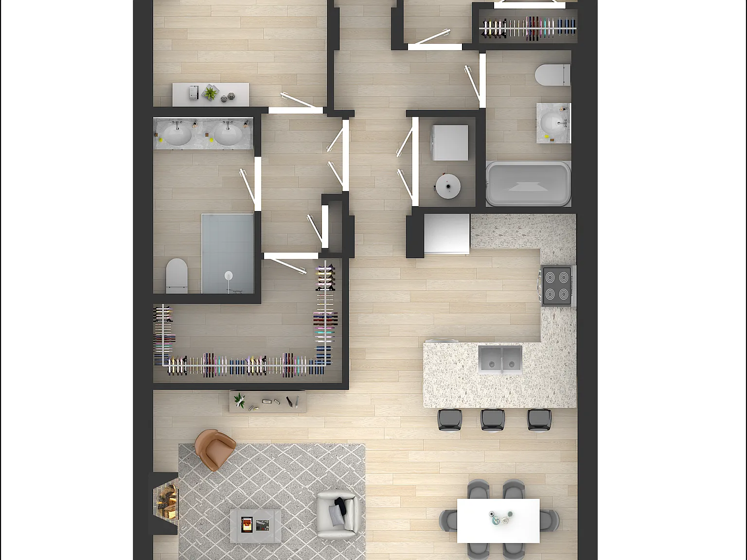 2 bed, 1246 sqft, $3,400 — Photo 2
