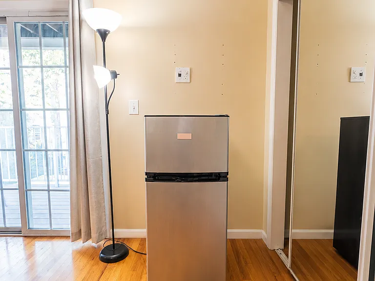 personal fridge in master bedroom