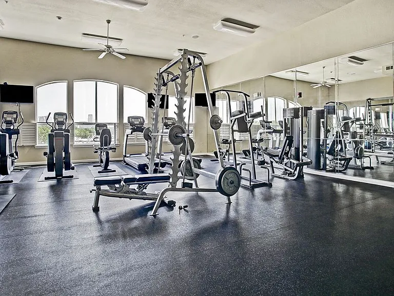 Workout room on the fourth floor-available to all tenants