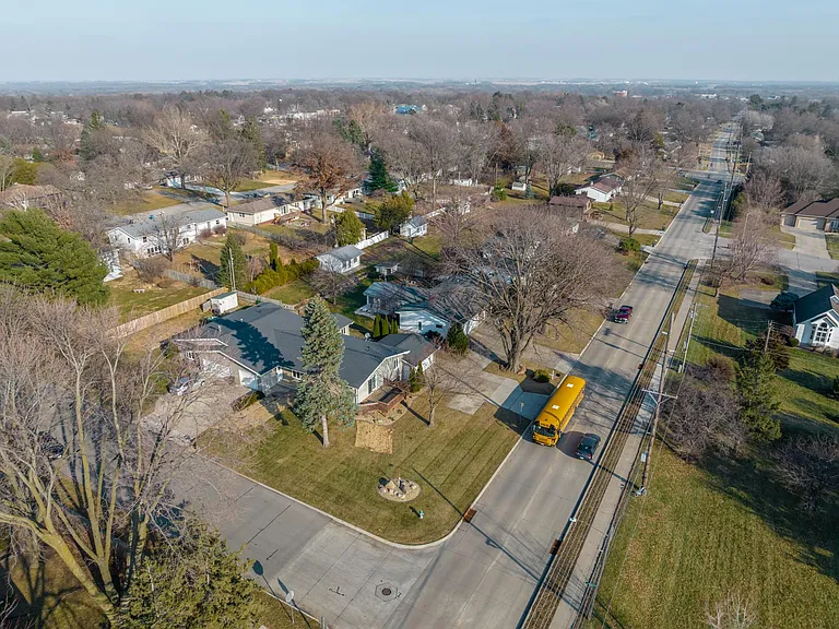 Aerial across from Holmes Park & Hansen/Holmes Schools