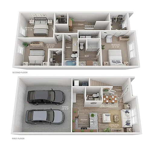 Floor plan D1TH
