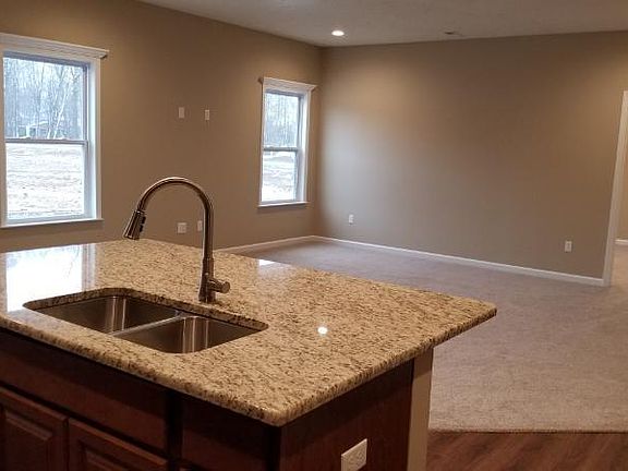 Kitchen and family room