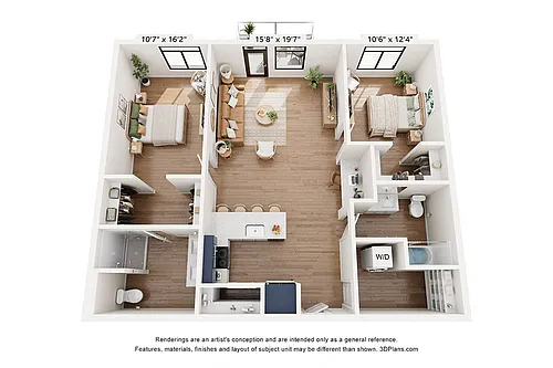 Floor plan C2 2X2