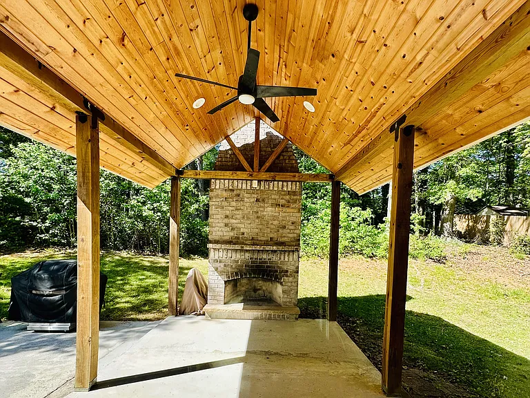 Rear patio