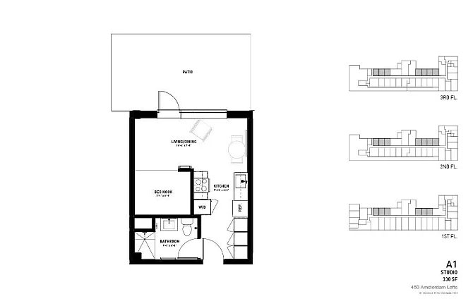 Floor plan A1 - Affordable Program Studio