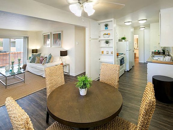 The separate dining space can also be used as a home office