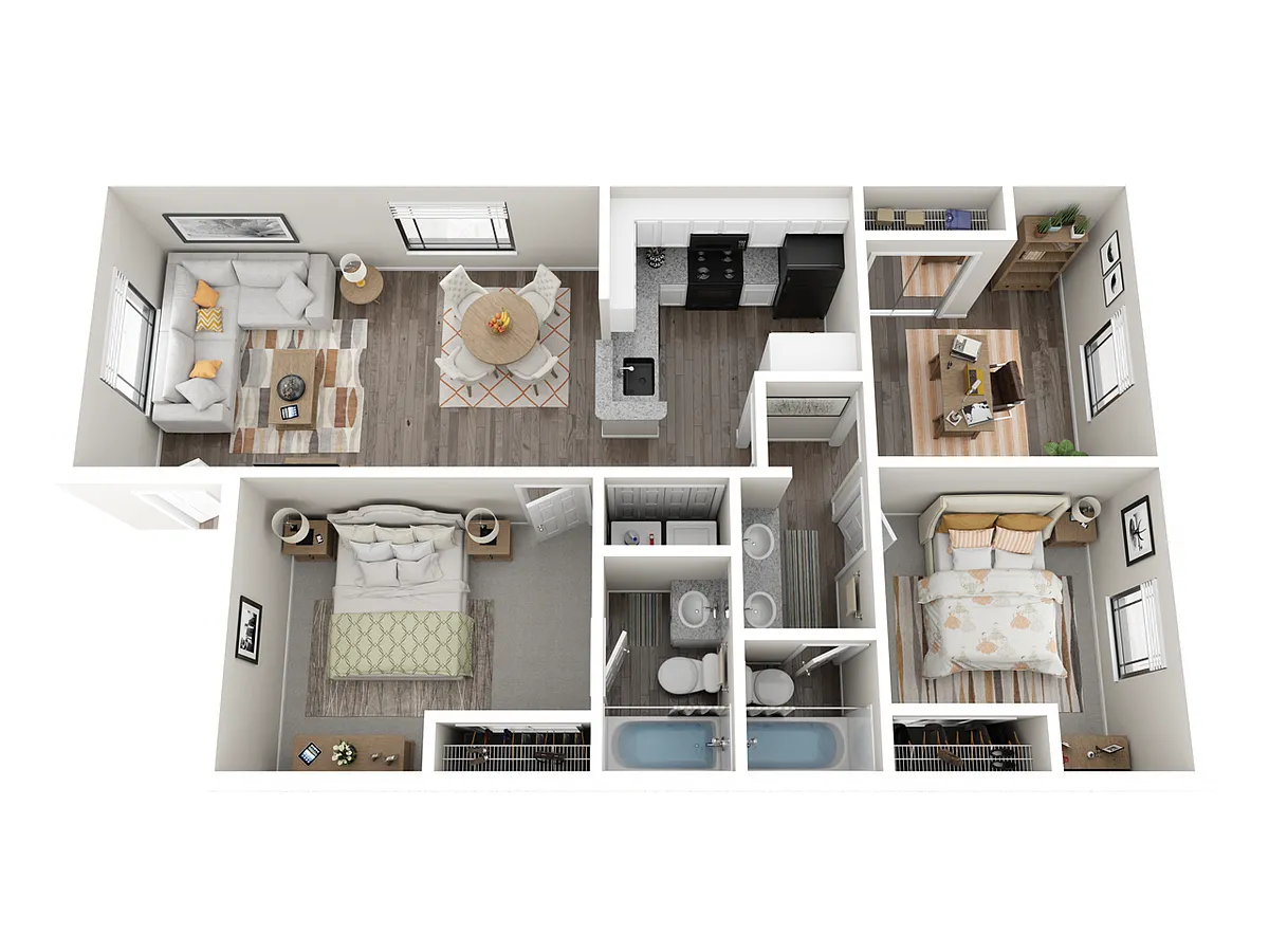 Floor plan Glacier w/ Den