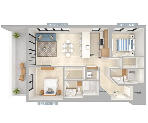 Floor plan B12