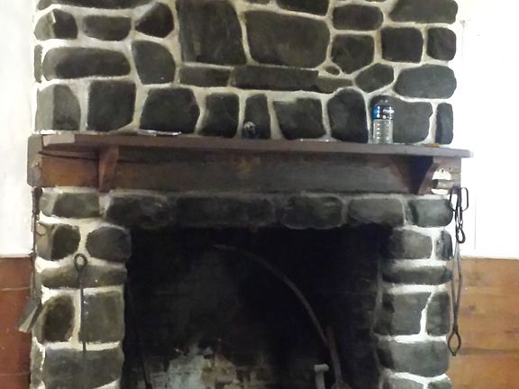 Fireplace in the living room