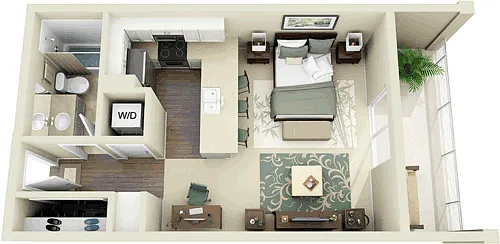 Floor plan Studio A