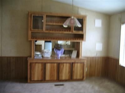 Dining Room With Large Built In Hutch.
