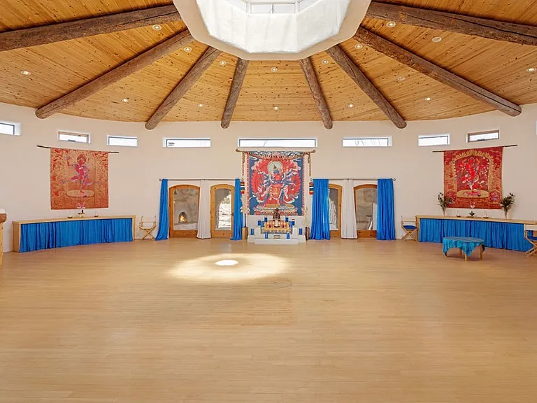 Temple with Tantric wall hangings