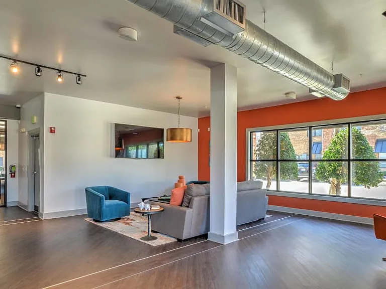 Resident Lounge with Media and Coffee Station.