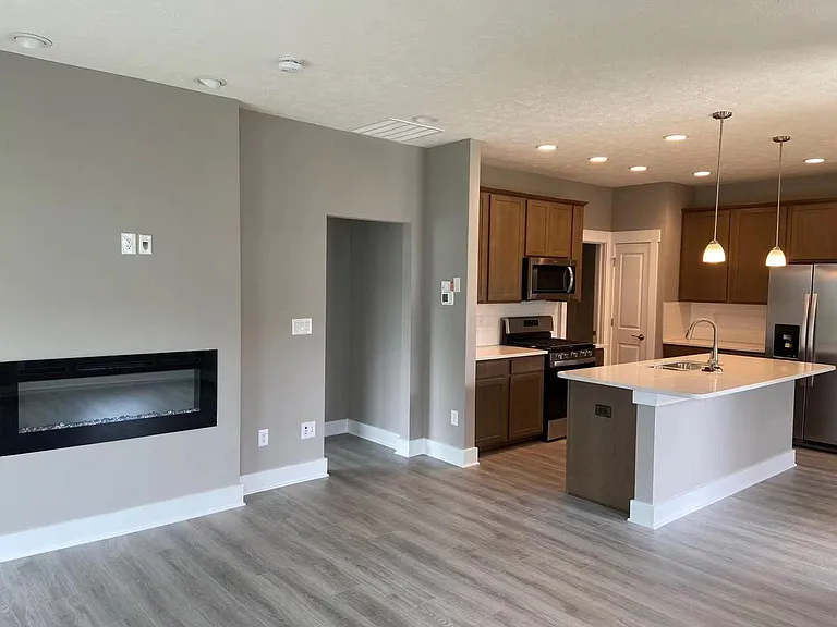 family room, kitchen