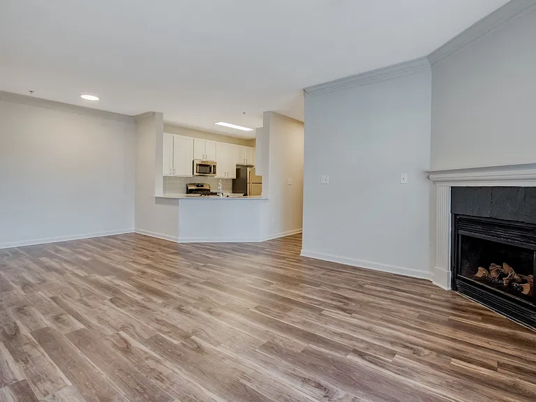 Luxury vinyl plank flooring throughout