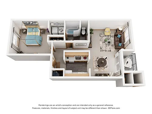 Floor plan 1X1