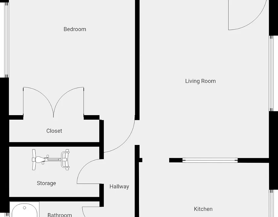 Spacious floor plan!