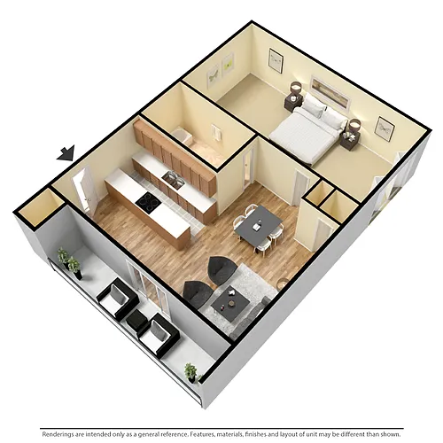 Floor plan 1br 1ba