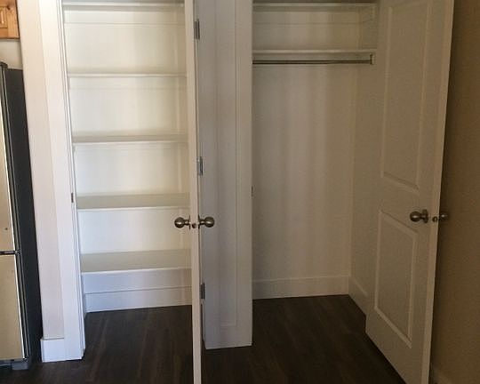 Pantry and coat closets
