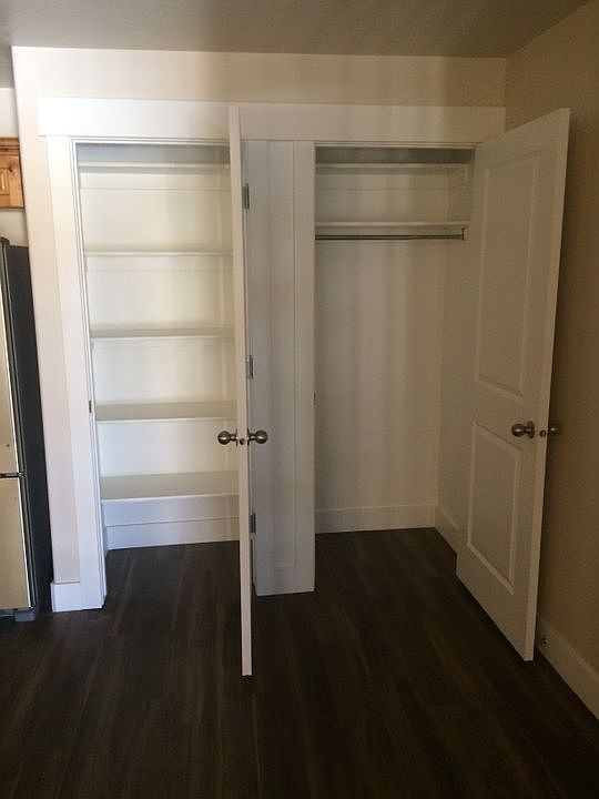 Pantry and coat closets