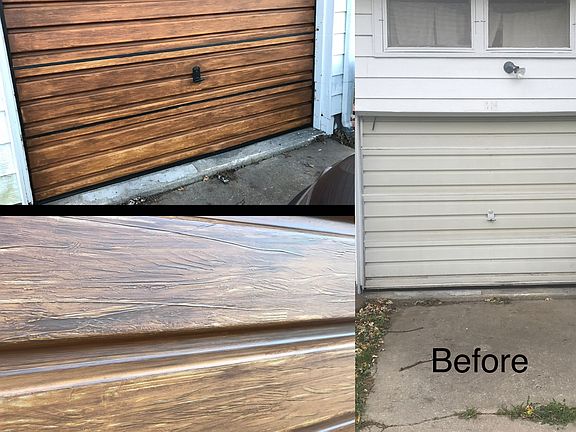 painted garage door