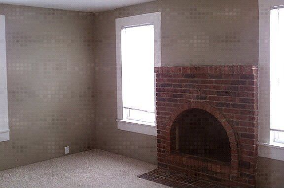 Living Room With Fireplace