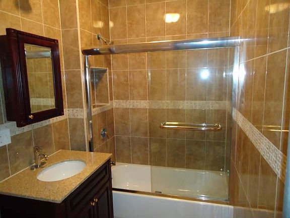 Fully Tiled Bathroom