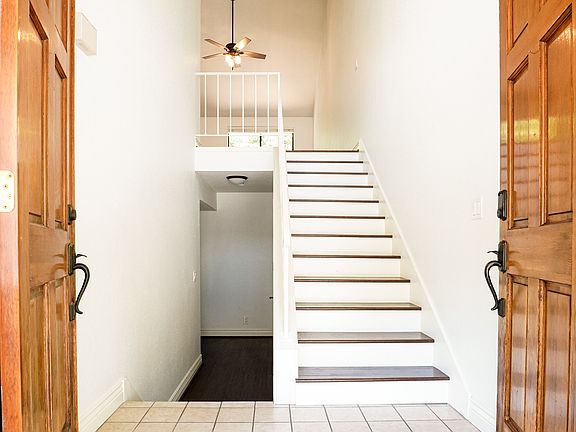 Front doors open