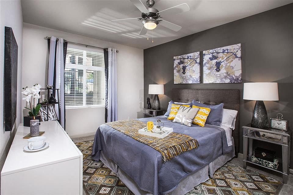Spacious master suites include energy-efficient ceiling fans