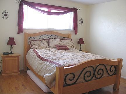 Hardwood floors in bedrooms