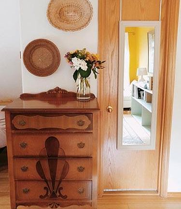 Door to bathroom
