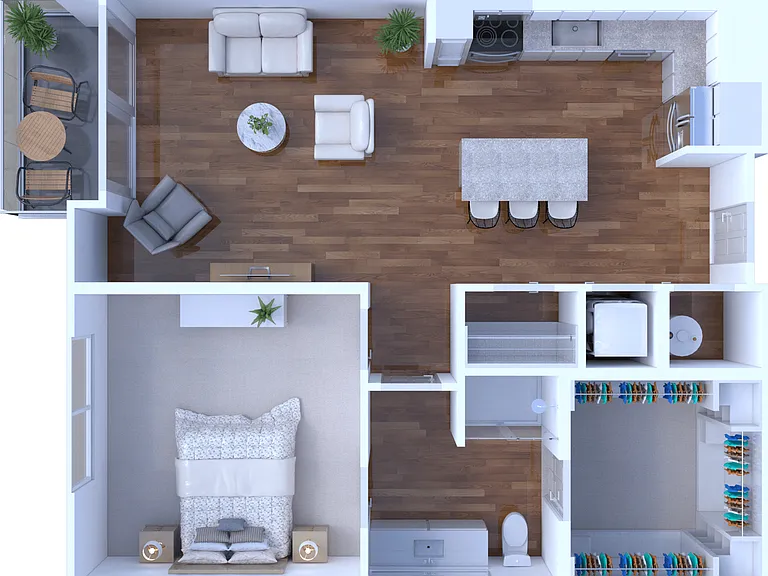 1 Bed/1 Bath 800 sq. ft. 1 Bed/1 Bath 800 sq. ft.