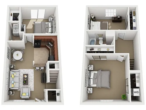 Floor plan 3 Bedroom 1.5 Bath TH