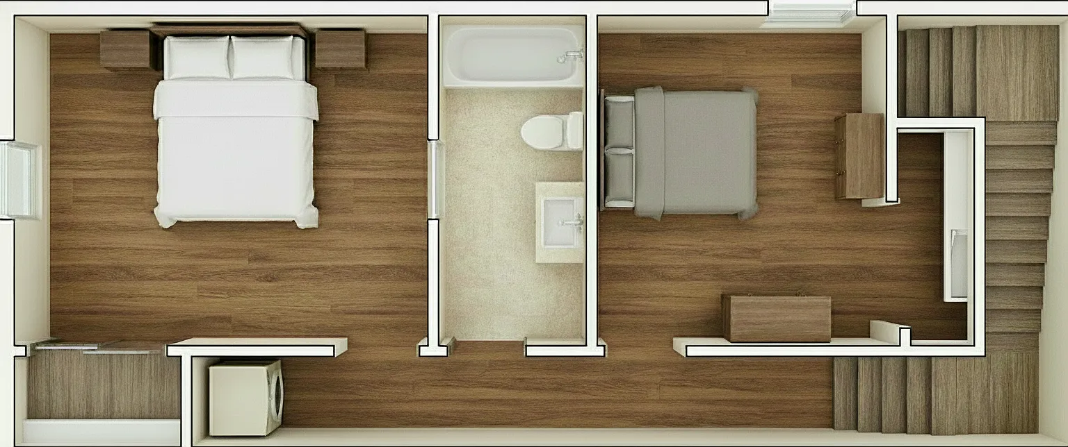 2 bed, 1.5 bath, 1161 sqft, $1,800 — Photo 3