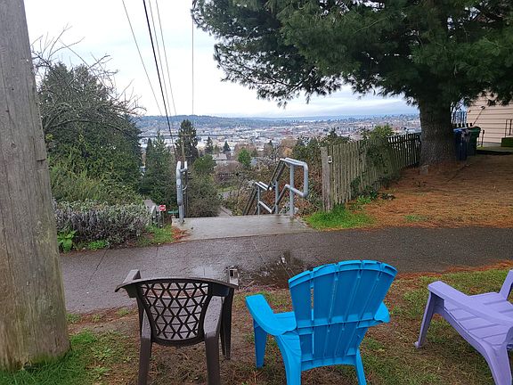 Accidental Park, right next door to the apartment, has amazing views of Ballard and the Ship Canal.