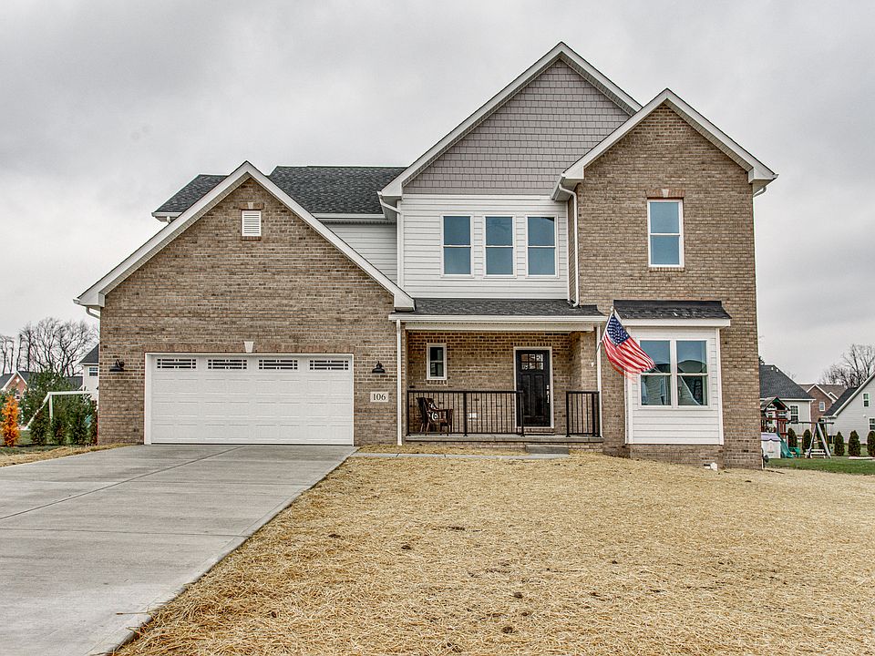 Brick & hardie siding front