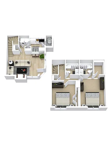 Floor plan Aven Townhomes C1
