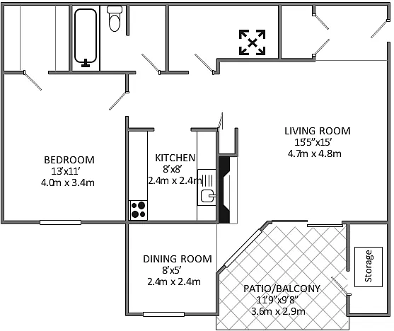 Floor plan The Parlor