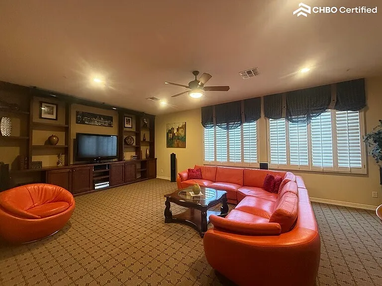View of the mid-level home theater