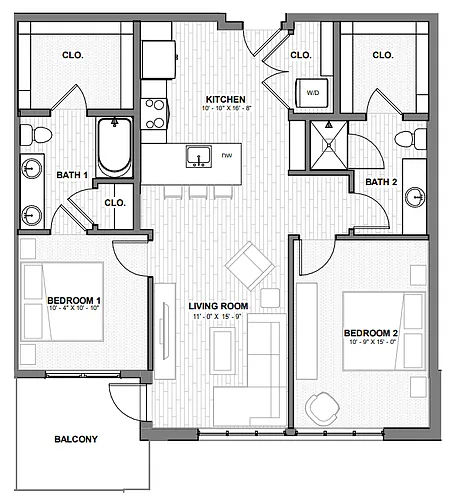Floor plan Ford - D