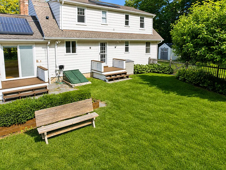 Fenced Backyard View 1