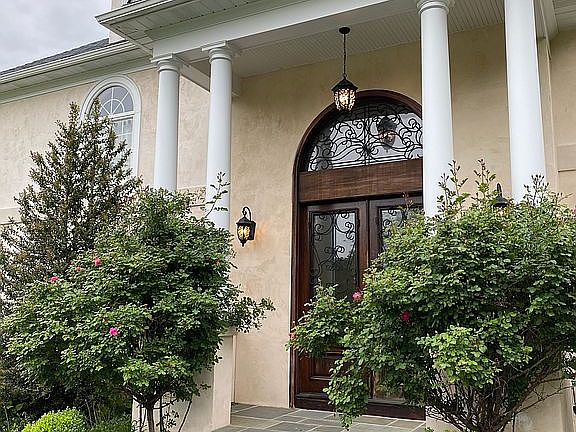 Grand double door entry