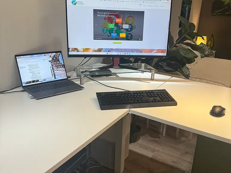 Computer setup.
