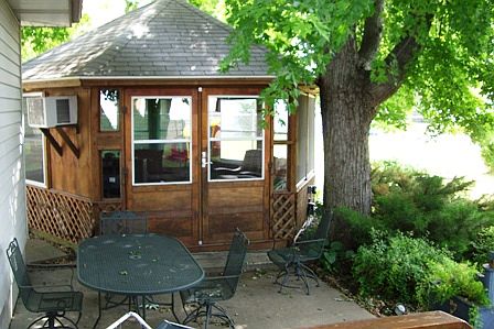 Gazebo with cable tv