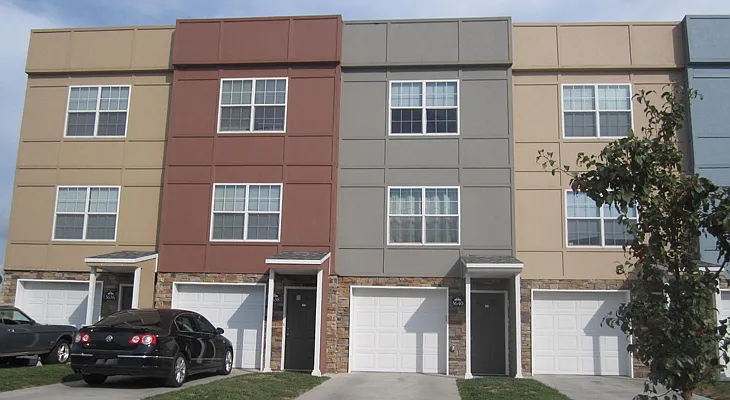 Front of homes