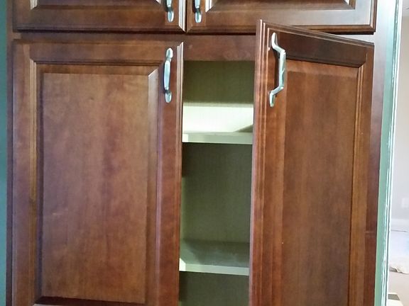 Custom cherry cabinets 