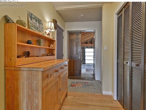 foyer with graage beyond