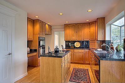 Open gourmet kitchen